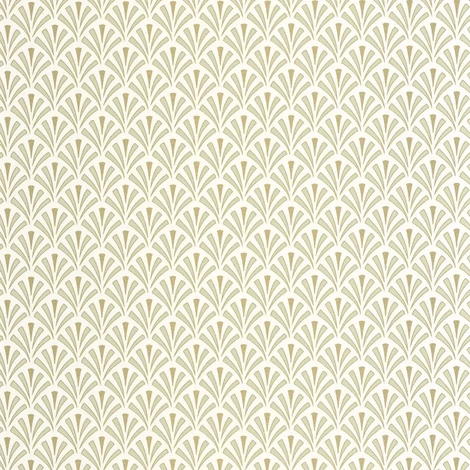 Caselio Palmetta mintás art deco zöld-arany vinyl tapéta Abundance Vert Amande Dore 53 cm X 10 m