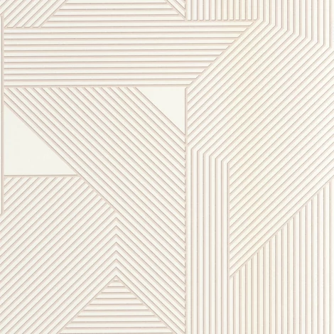 Caselio Modern geometriai mintás bézs vinyl tapéta Movement Gris Argent 53 cm X 10 m