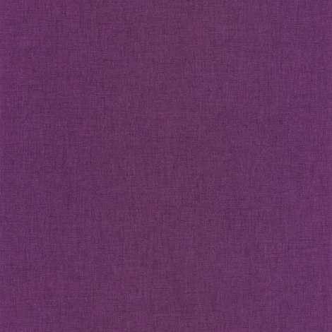 Caselio Lenvászon hatású lila vinyl tapéta Uni Mat Aubergine 53 cm X 10 m