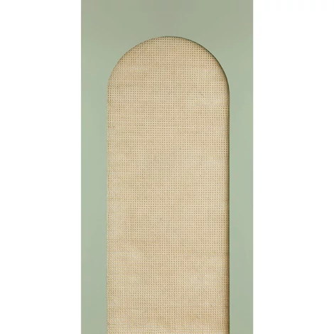 Caselio Nád hatású zöld vlies poszter tapéta Canework Arch Vert 159 cm X 3,1 m