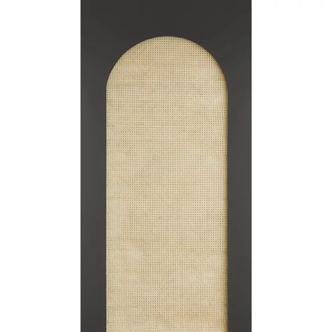 Caselio Nád hatású fekete vlies poszter tapéta Canework Arch Noir 159 cm X 3,1 m