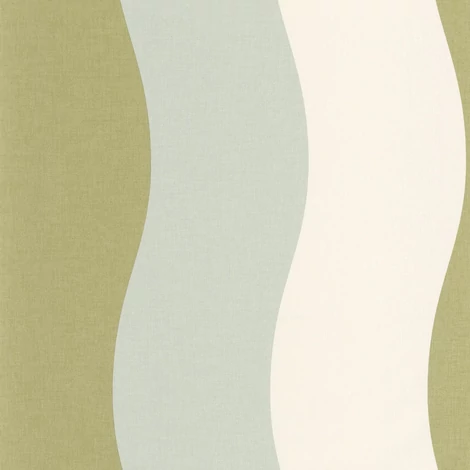 Caselio Hullámos retro zöld vinyl tapéta Sandy Bleu Vert 53 cm X 10 m