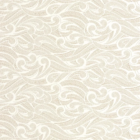 Caselio Elegáns fehér-arany vlies tapéta Harmony Blanc Or 53 cm X 10 m