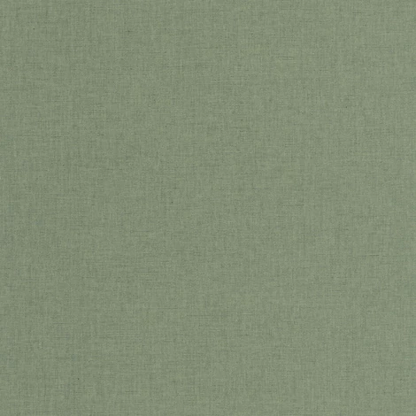 Caselio Lenvászon hatású zöld vinyl tapéta Uni Mat Vert Bleu 53 cm X 10 m