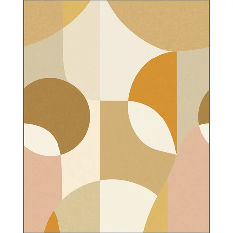 Caselio Retro kör mintás színes vlies poszter tapéta Molly Beige 200 cm X 2,5 m
