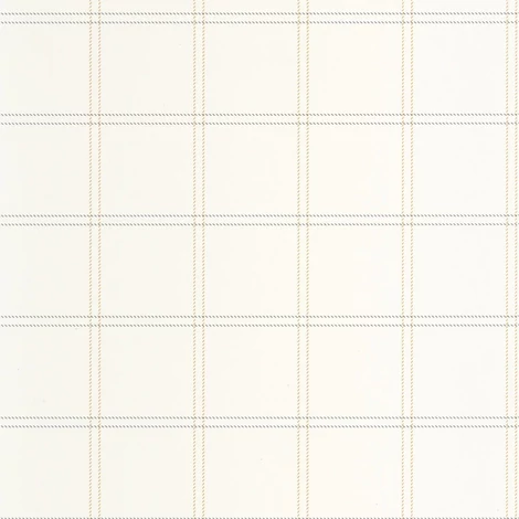 Caselio Kockás bézs vinyl tapéta Fine Lines Jaune Bleu 53 cm X 10 m