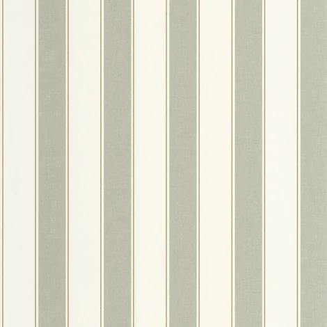 Caselio Elegáns csíkos zöld vinyl tapéta arany szegéllyel Classic Lines Vert Amande Or 53 cm X 10 m