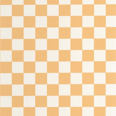 Caselio Sakktábla mintás modern sárga vinyl tapéta Checks Jaune Soleil 53 cm X 10 m