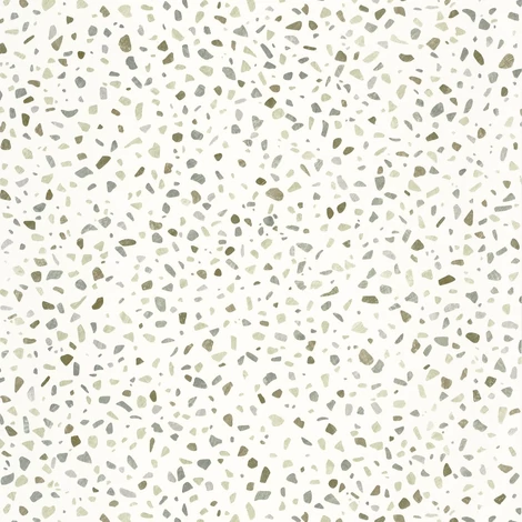 Caselio Kő töredék mintás modern zöld vinyl tapéta konyhába Granito Vert 53 cm X 10 m