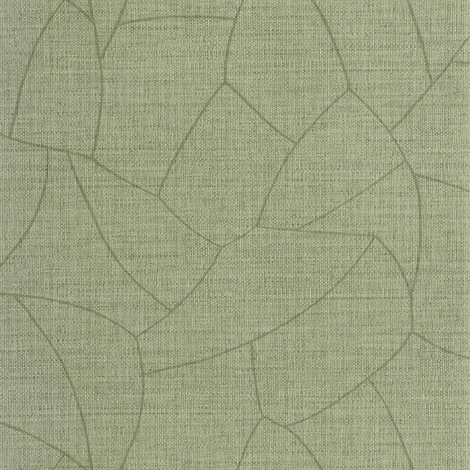 Caselio Absztrakt mintás raffia hatású zöld vinyl tapéta Melody Avocat 53 cm X 10 m