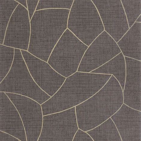 Caselio Absztrakt mintás raffia hatású fekete vinyl tapéta Melody Noir 53 cm X 10 m