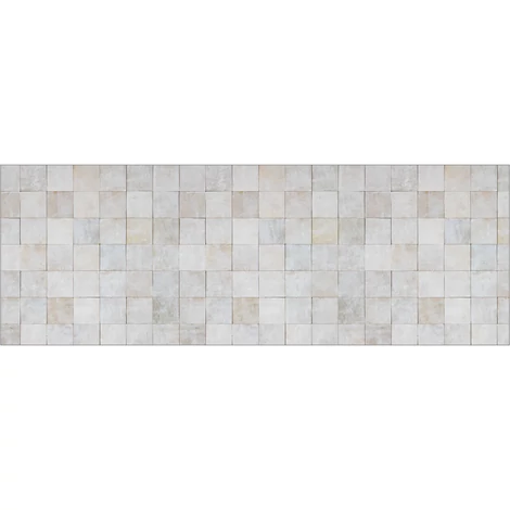 Caselio Csempe hatású modern bézs vinyl bordűr konyhába Sand Dust Beige 53 cm X 6 m