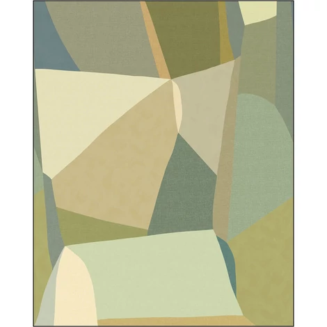 Caselio Zöld absztrakt mintás modern vlies poszter tapéta Pulse Vert 200 cm X 2,5 m