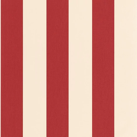 Caselio Klasszikus csíkos piros vinyl tapéta Linen Lines Rouge 53 cm X 10 m