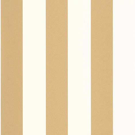 Caselio Széles csíkos arany színű vinyl tapéta Wide Lines Doree 53 cm X 10 m