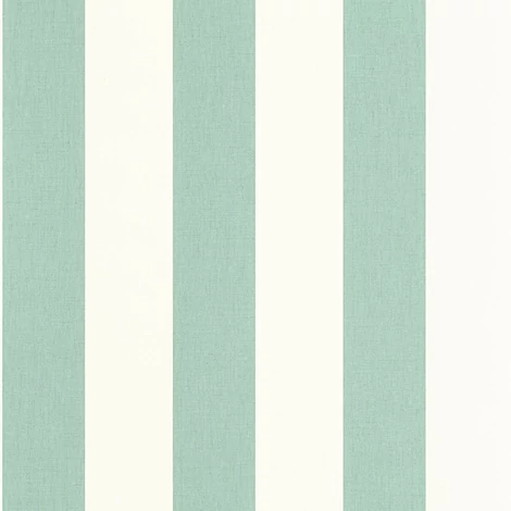 Caselio Klasszikus csíkos mentazöld vinyl tapéta Linen Lines Vert Menthe 53 cm X 10 m