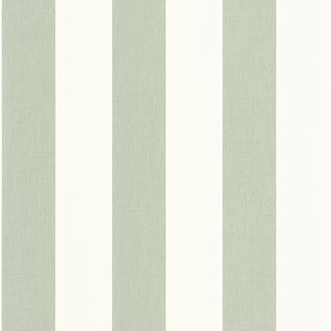 Caselio Klasszikus csíkos mandulazöld vinyl tapéta Linen Lines Vert Amande 53 cm X 10 m