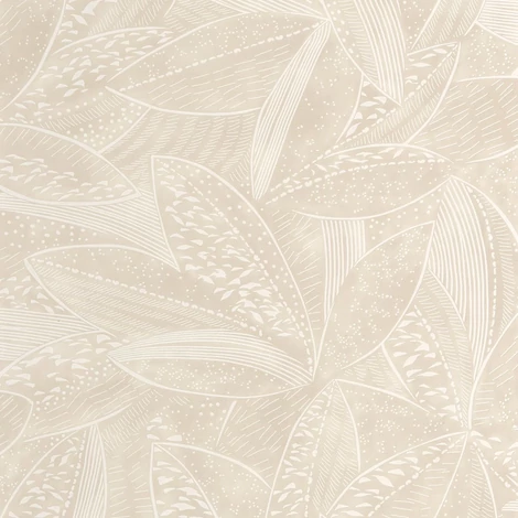 Caselio Levélmintás modern bézs vlies tapéta Natura Sable 53 cm X 10 m