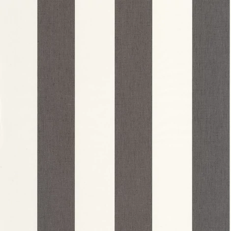 Caselio Klasszikus csíkos fekete-fehér vinyl tapéta Linen Lines Noir 53 cm X 10 m