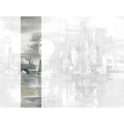 JV Holdfényes város szürke vinyl poszter tapéta Millenium Smoke Gray 68 cm X 3 m