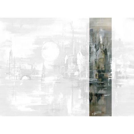 JV Holdfényes város szürke vinyl poszter tapéta Millenium Smoke Gray 68 cm X 3 m