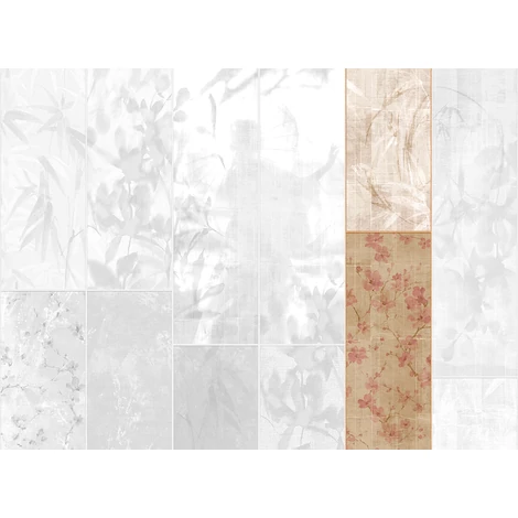 JV Japán nő virágokkal arany vinyl poszter tapéta Sumi Gold 68 cm X 3 m