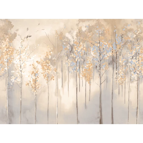 JV Őszi erdő bézs vinyl poszter tapéta Maples Winter 400 cm X 3 m