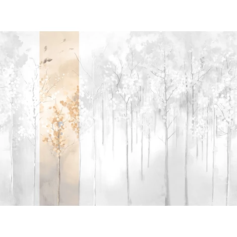 JV Őszi erdő bézs vinyl poszter tapéta Maples Winter 68 cm X 3 m