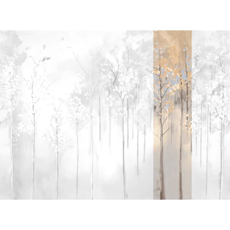 JV Őszi erdő bézs vinyl poszter tapéta Maples Winter 68 cm X 3 m