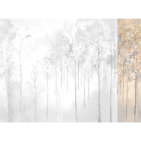 JV Őszi erdő bézs vinyl poszter tapéta Maples Winter 68 cm X 3 m