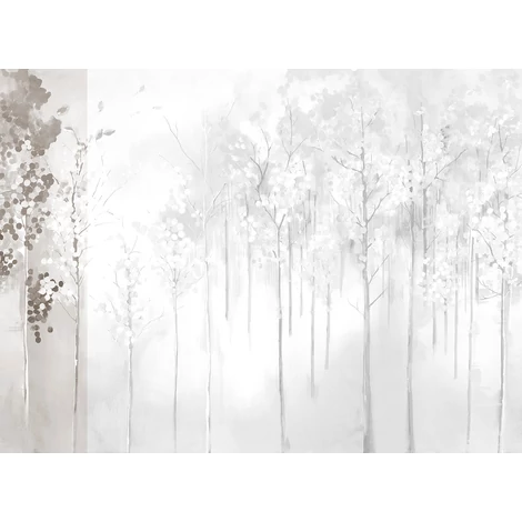 JV Őszi erdő szürke vinyl poszter tapéta Maples Grey 68 cm X 3 m