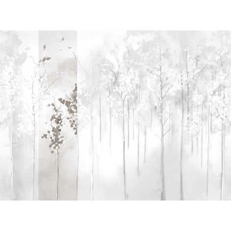 JV Őszi erdő szürke vinyl poszter tapéta Maples Grey 68 cm X 3 m