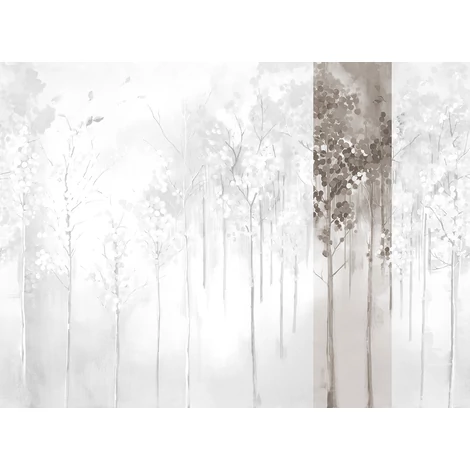 JV Őszi erdő szürke vinyl poszter tapéta Maples Grey 68 cm X 3 m