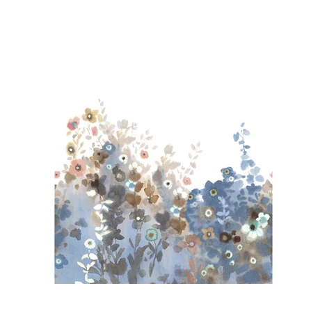 JV Virágmintás kék vinyl poszter tapéta Zeeland Blue 272 cm X 3 m