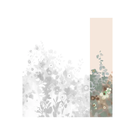 JV Virágmintás bézs vinyl poszter tapéta Zeeland Vintage 68 cm X 3 m