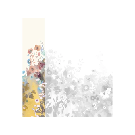 JV Virágmintás sárga vinyl poszter tapéta Zeeland Sun 68 cm X 3 m