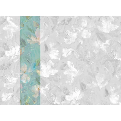 JV Texturált virágmintás kék vinyl poszter tapéta Bronte Light Blue 68 cm X 3 m