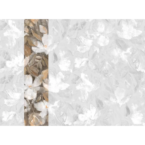 JV Texturált virágmintás bronz vinyl poszter tapéta Bronte Sepia 68 cm X 3 m
