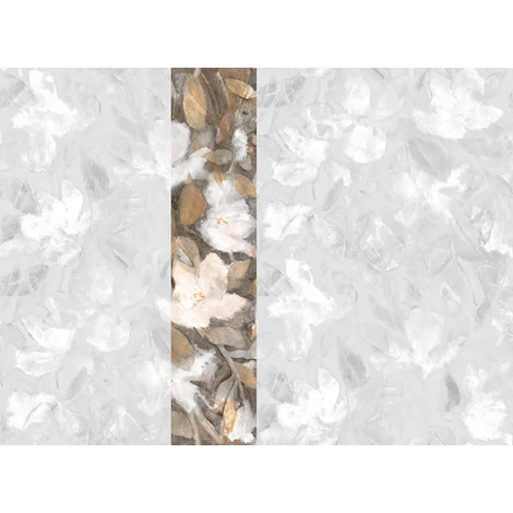 JV Texturált virágmintás bronz vinyl poszter tapéta Bronte Sepia 68 cm X 3 m
