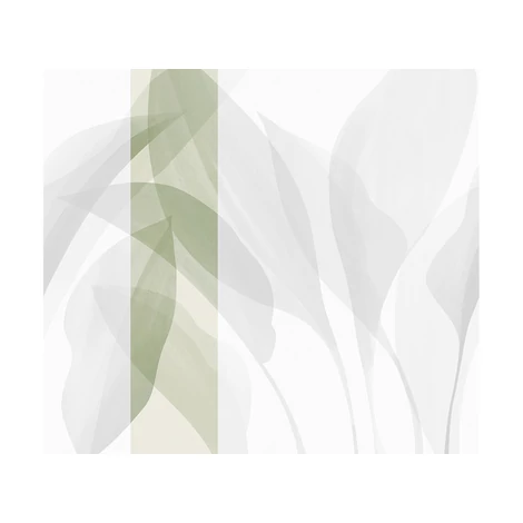 JV Trópusi levélmintás zöld vinyl poszter tapéta Davao Sage 68 cm X 3 m