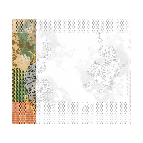 JV Tigrisek tánca narancssárga vinyl poszter tapéta Noen Orange 68 cm X 3 m