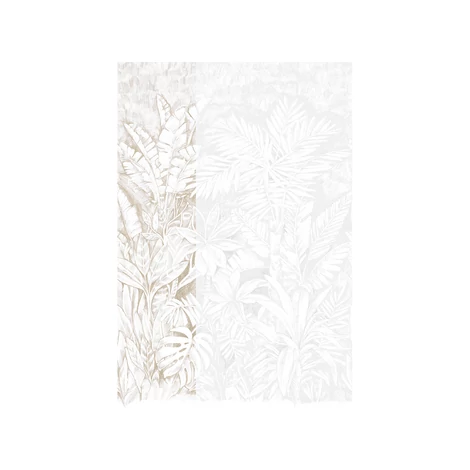 JV Trópusi dzsungel mintás bézs vinyl poszter tapéta Daintree White 68 cm X 3 m