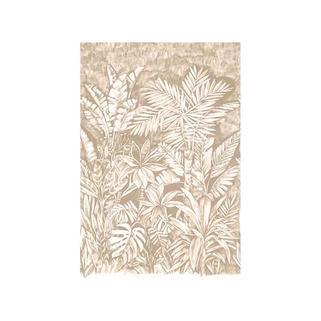 JV Trópusi dzsungel mintás barna vinyl poszter tapéta Daintree Sepia 200 cm X 3 m