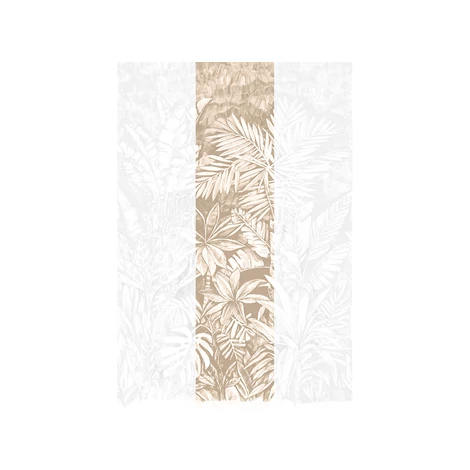 JV Trópusi dzsungel mintás barna vinyl poszter tapéta Daintree Sepia 68 cm X 3 m