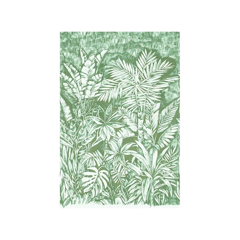 JV Trópusi dzsungel mintás zöld vinyl poszter tapéta Daintree Forest 200 cm X 3 m