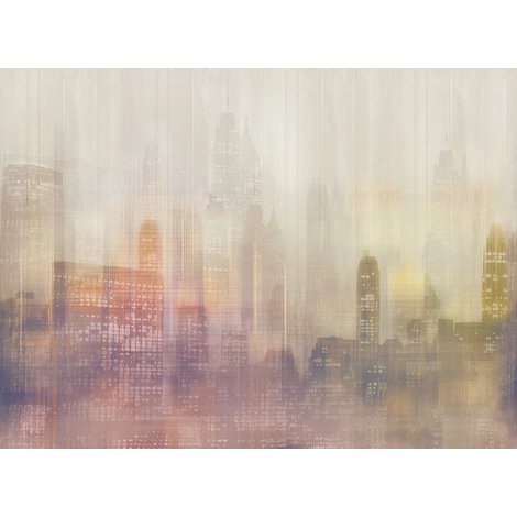JV Felhőkarcolók fényei színes vinyl poszter tapéta Toronto Sunset 400 cm X 3 m