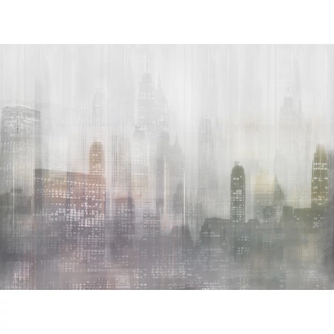 JV Felhőkarcolók fényei szürke vinyl poszter tapéta Toronto Grey 400 cm X 3 m