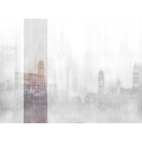 JV Felhőkarcolók fényei szürke vinyl poszter tapéta Toronto Grey 68 cm X 3 m