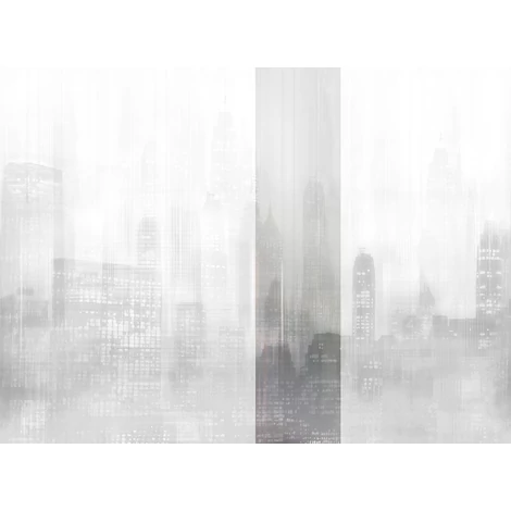 JV Felhőkarcolók fényei szürke vinyl poszter tapéta Toronto Grey 68 cm X 3 m