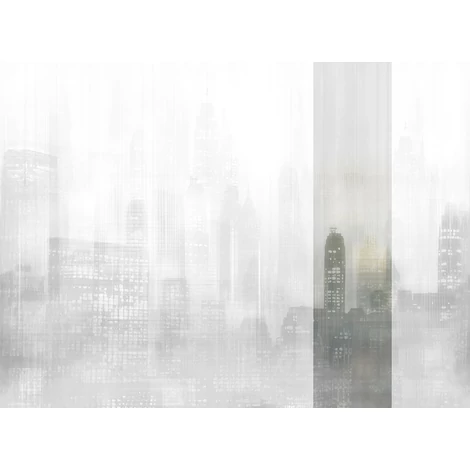 JV Felhőkarcolók fényei szürke vinyl poszter tapéta Toronto Grey 68 cm X 3 m